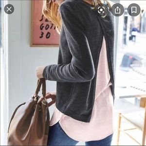 Boden Naomi Merino Wool Layered Sweater